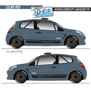 Kit déco clio R3 BDC