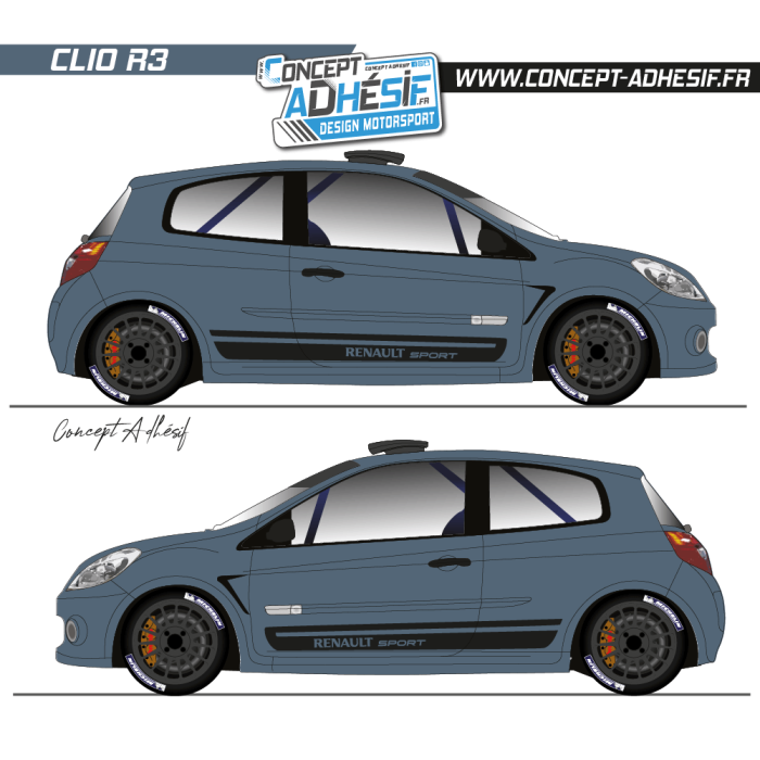 Kit déco clio R3 BDC