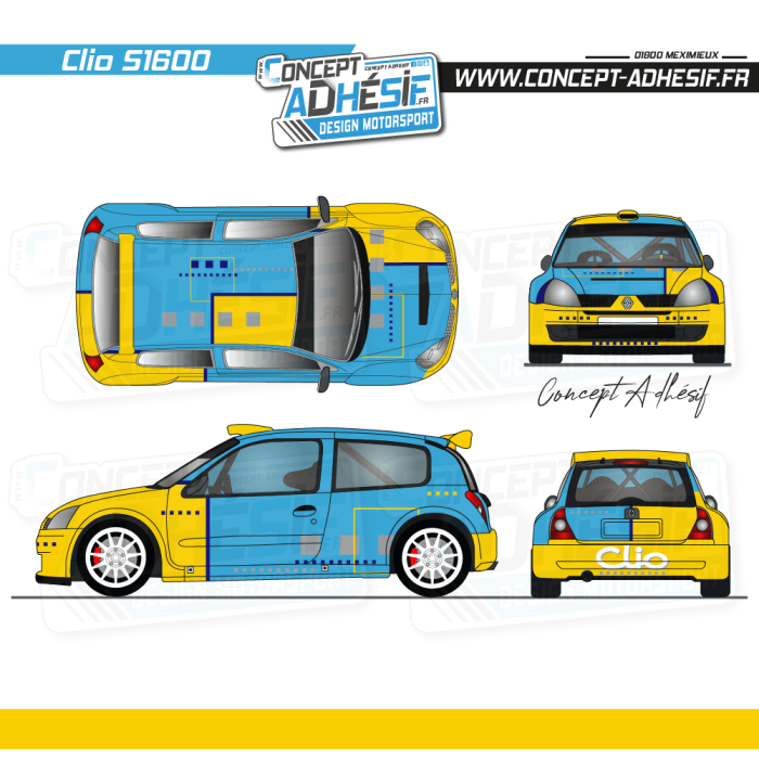 Kit déco Clio S1600 Kris princen