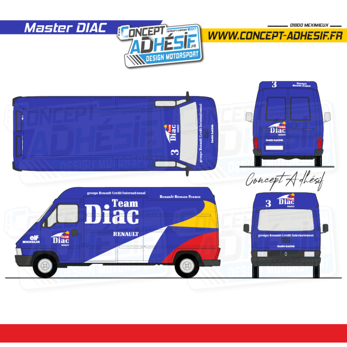 Kit déco Renault Master Assistance DIAC