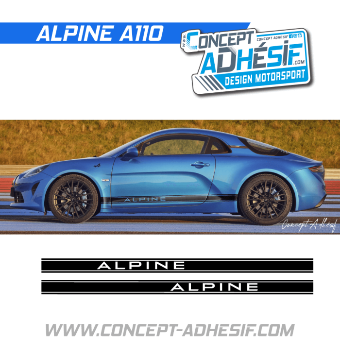 Bande bas de caisse Alpine 2