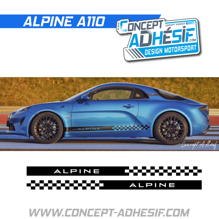 Bande bas de caisse Alpine 4