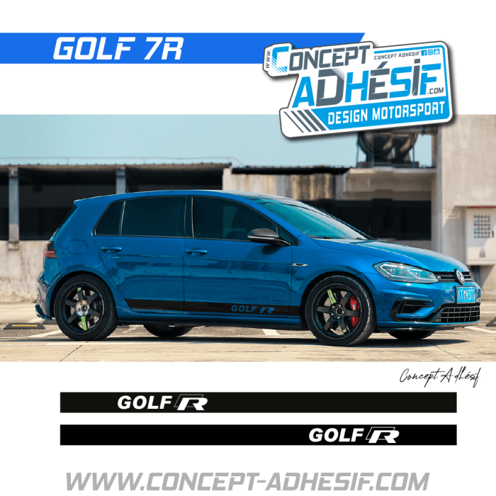 Bande bas de caisse Golf R 1