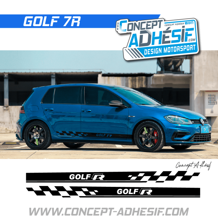 Bande bas de caisse Golf R 7