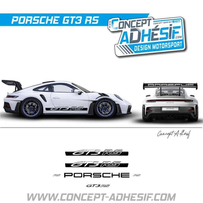 Bande de bas de caisse et aileron 911 GT3 RS 2