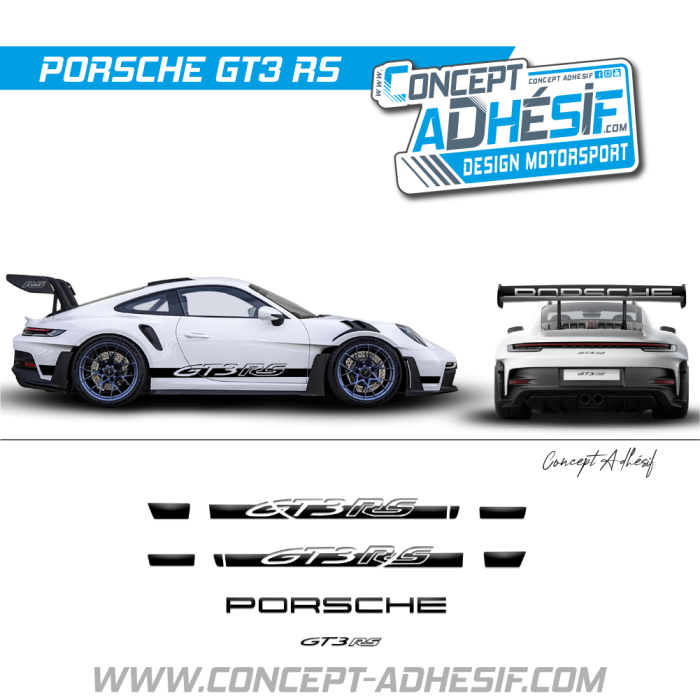 Bande de bas de caisse et aileron 911 GT3 RS 3