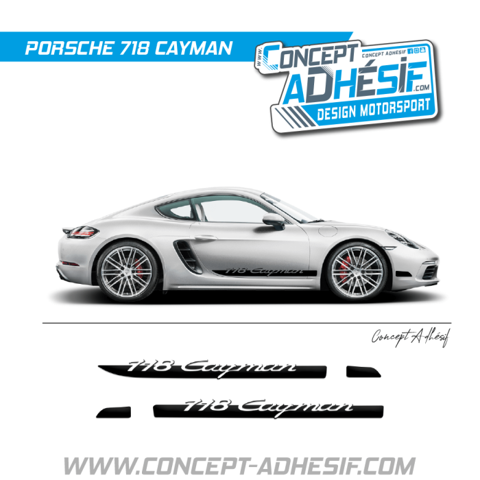 Bande bas de caisse 718 Cayman