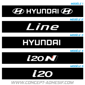 Bandeau pare soleil HYUNDAI 2