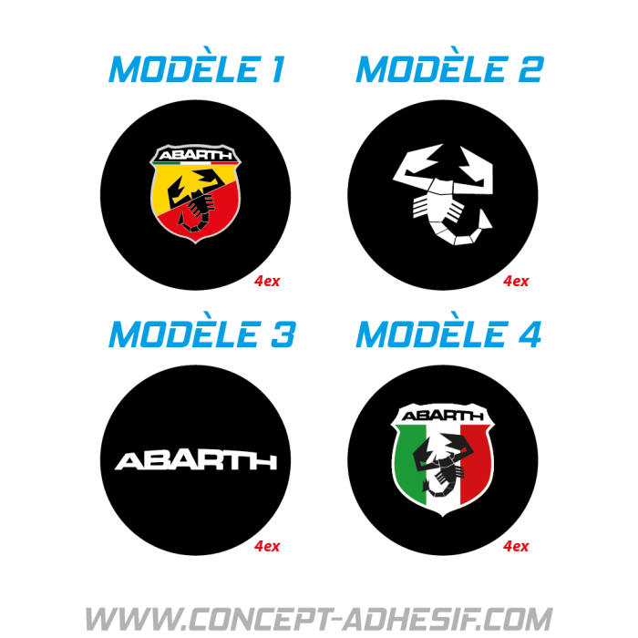 Centre de roues Abarth