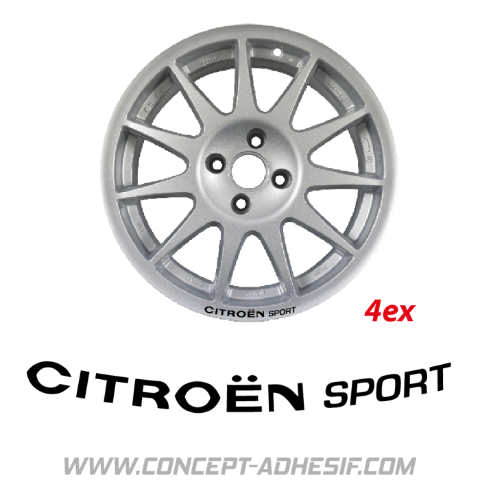 Stickers pour jantes Citroën sport