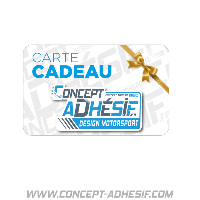 Carte cadeau Concept adhésif