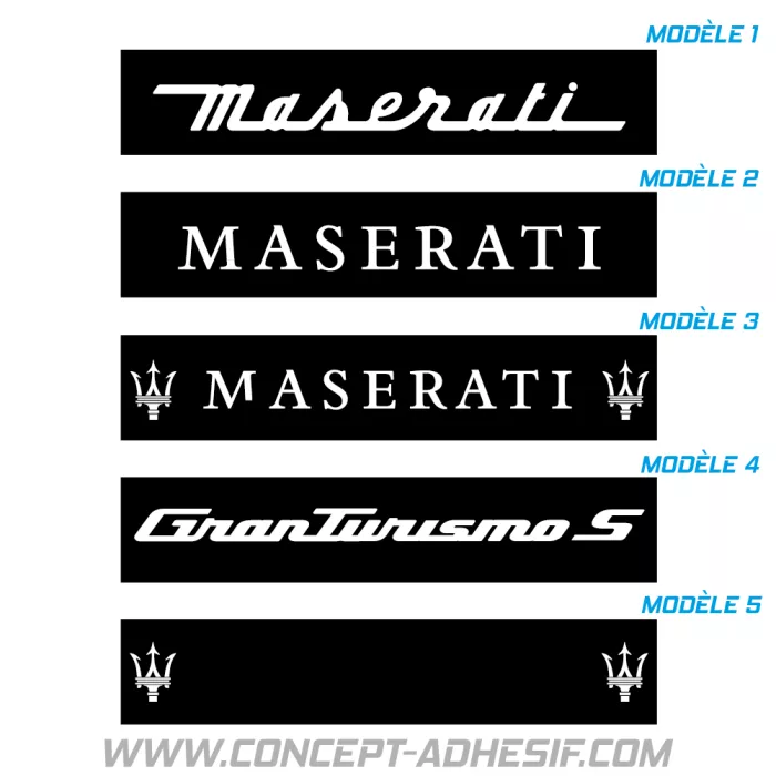 Cache plaque Maserati