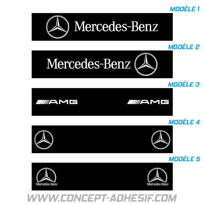 Cache plaque Mercedes