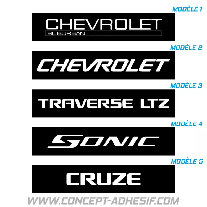 Cache plaque Chevrolet 1