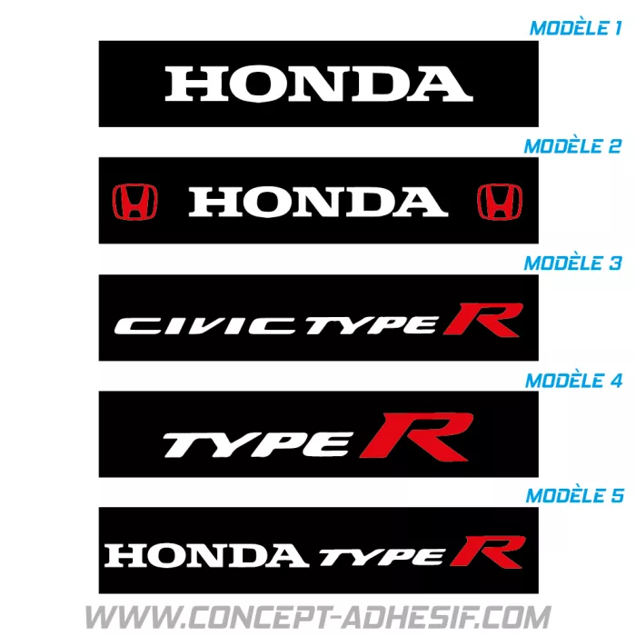 Cache plaque Honda 1