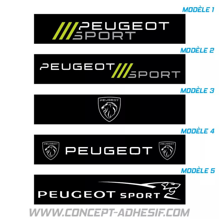 Cache plaque Peugeot