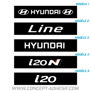 Cache plaque HYUNDAI 2