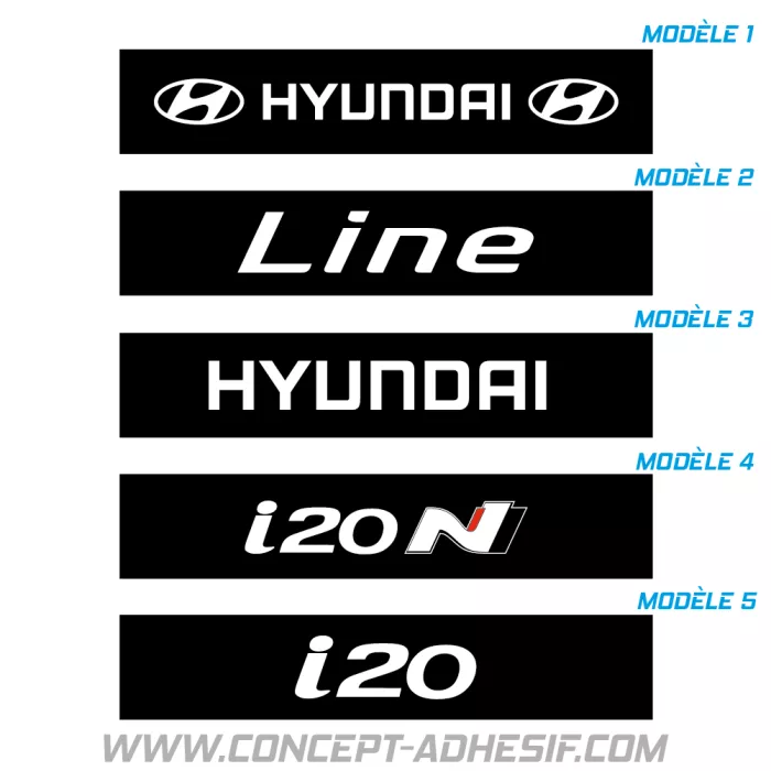 Cache plaque HYUNDAI 2