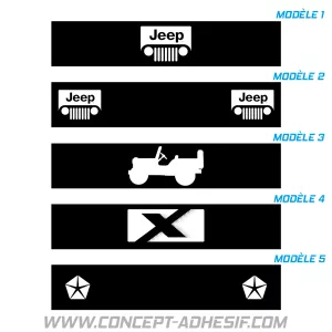 Cache plaque Jeep 2