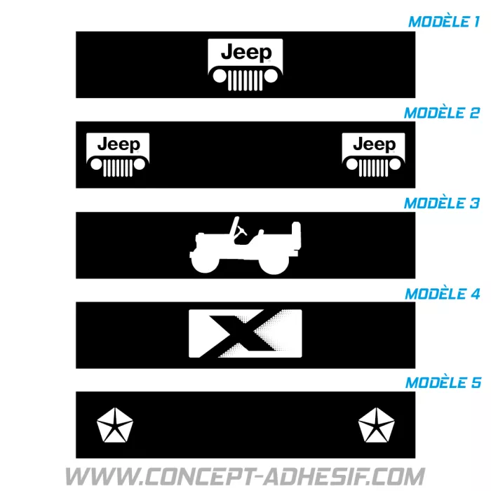 Cache plaque Jeep 2