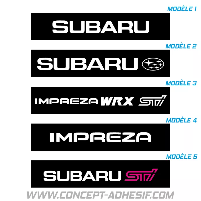 Cache plaque Subaru 1