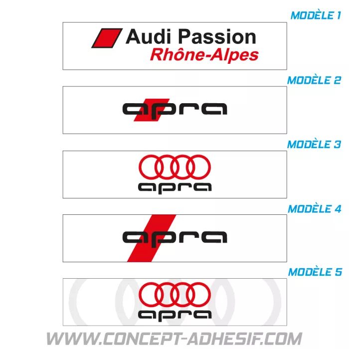 Cache plaque APRA - blanc